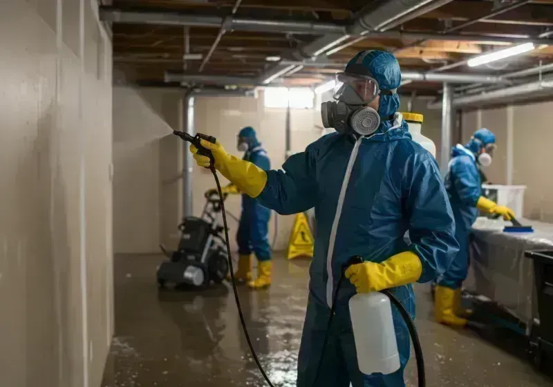 Basement Sanitization and Antimicrobial Treatment process in Lafayette, CO